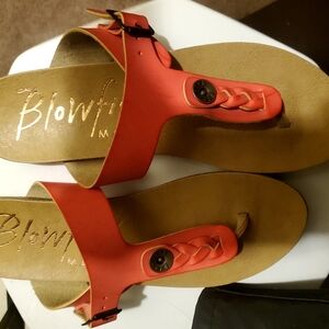 BRAND NEW Blowfish Malibu Braided Thong Sandal Buckle Boho Comfort shoes